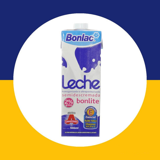 Leche bonlite Semi descremada Bonlac uht 946ml 12u/caja