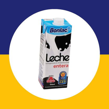 Leche entera Bonlac uht 946ml 12u/caja