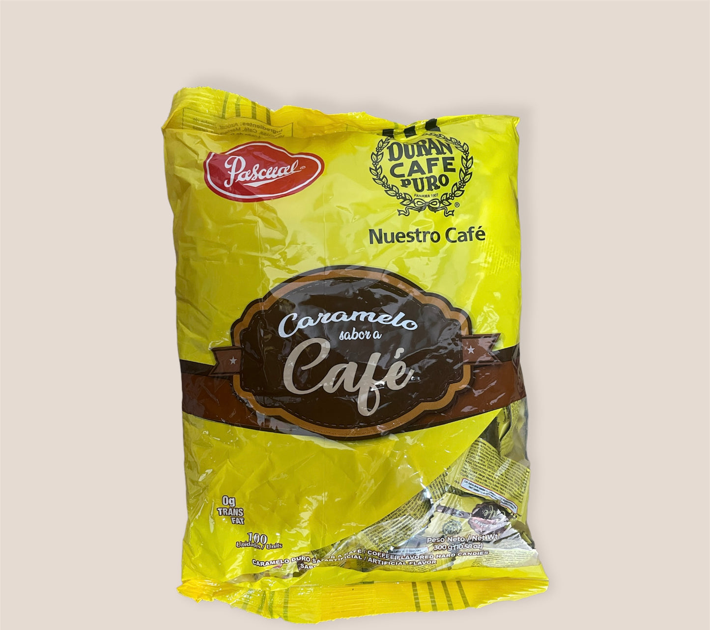 Caramelo de cafe duran 300g-100 unidades